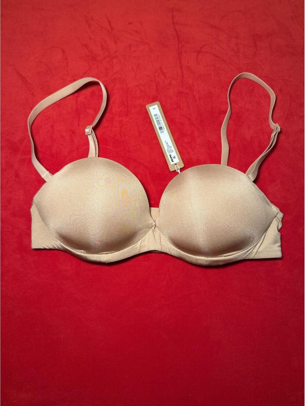 Skims Ultimate Push Up Strapless Bra Color Clay Size 30C